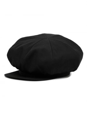 Volnena baretka Yohji Yamamoto črna