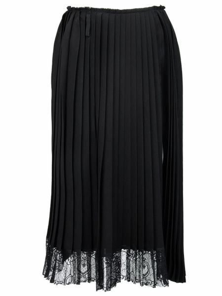Черная шелковая юбка миди Haider Ackermann