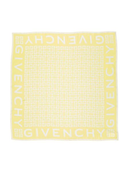 Jedwabna szal Givenchy żółta
