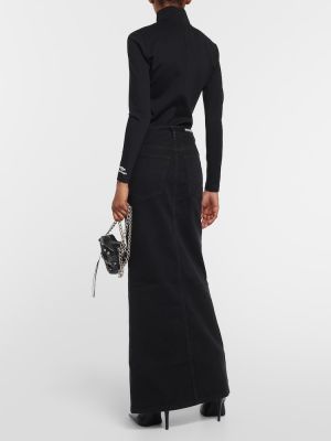 Džínová sukně Balenciaga černé