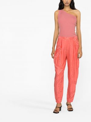 Plisované kalhoty Stella Mccartney růžové