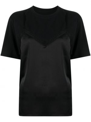 Satīna t-krekls Jnby melns
