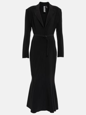 Midi haljina od jersey Norma Kamali crna