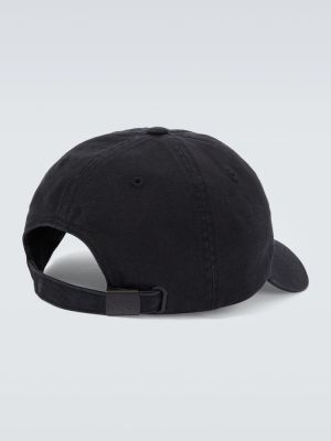 Gorra de algodón Y-3 negro