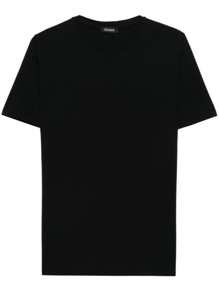 Einfarbige t-shirt aus baumwoll Cenere Gb schwarz
