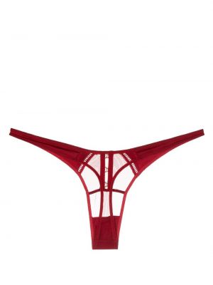 Hedvábné kalhotky string Kiki De Montparnasse červené