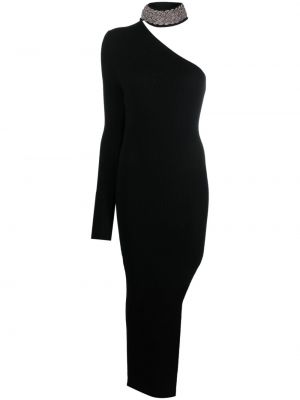 Asimetrična koktejl obleka Giuseppe Di Morabito črna