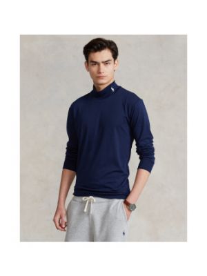 T-shirt manches longues en coton Polo Ralph Lauren bleu