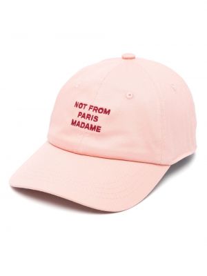 Cappello ricamato Drôle De Monsieur rosa