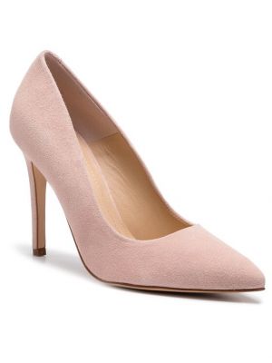 Полуотворени обувки с ток Solo Femme розово