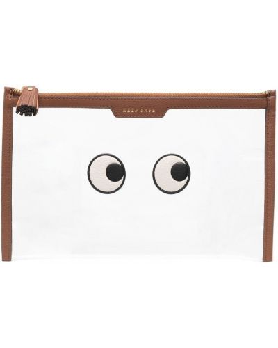 Clutch Anya Hindmarch brun