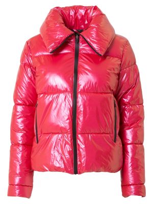 Nylónová priliehavá prechodná bunda na zips Canadian Classics - červená