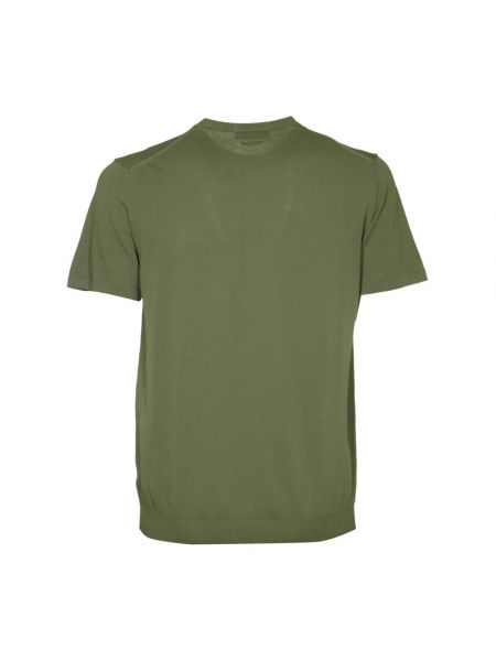 Camiseta de algodón de crepé Daniele Fiesoli verde