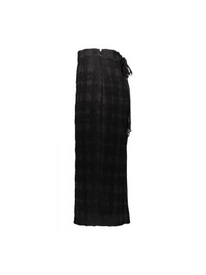 Falda de tubo a cuadros Rochas negro