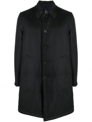 Vlnený kabát Lardini čierna