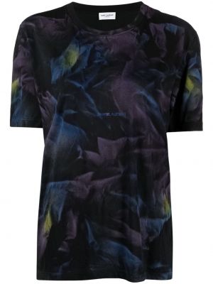 T-shirt tie-dye Saint Laurent viola