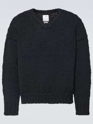 Jersey de lana de tela jersey Visvim negro