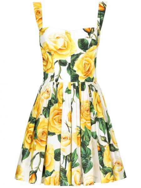 Βαμβακερή φόρεμα με σχέδιο Dolce & Gabbana