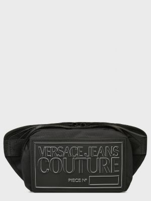 Черный ремень Versace Jeans Couture