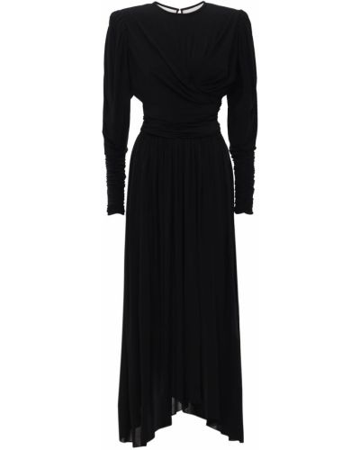 Midi šaty jersey Isabel Marant černé