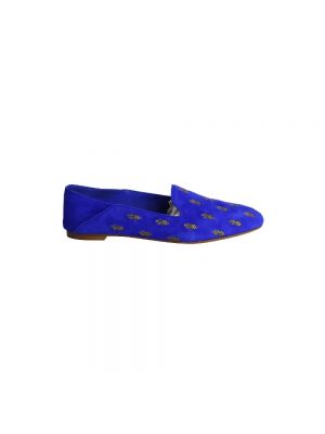 Sandały zamszowe Aquazzura Pre-owned niebieskie