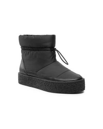 Členkové topánky Simple čierna