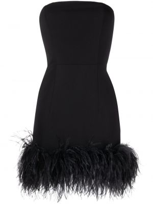 Koktejlkové šaty s perím 16arlington čierna