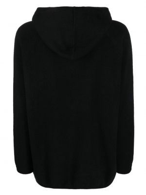 Kašmírový svetr s kapucí Simonetta Ravizza černý