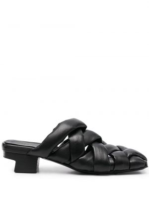 Sandale cu vârf pătrat Marsell negru