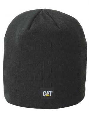 Вязаная кепка с логотипом Caterpillar черный