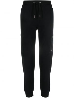 Spodnie sportowe bawełniane Karl Lagerfeld czarne