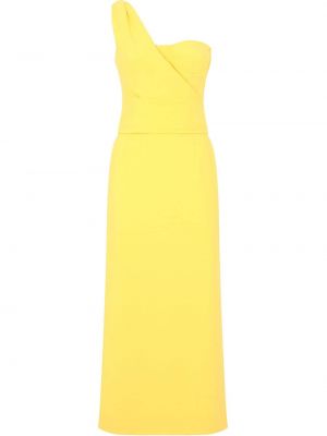 Vestido midi Dolce & Gabbana amarillo