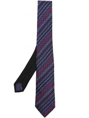Cravată de mătase Missoni albastru