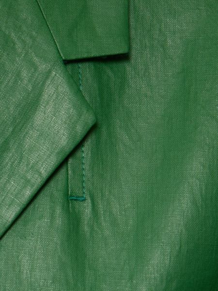 Abrigo de lino Ferragamo verde