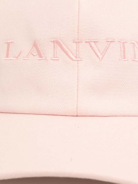 Pamučna kapa Lanvin ružičasta