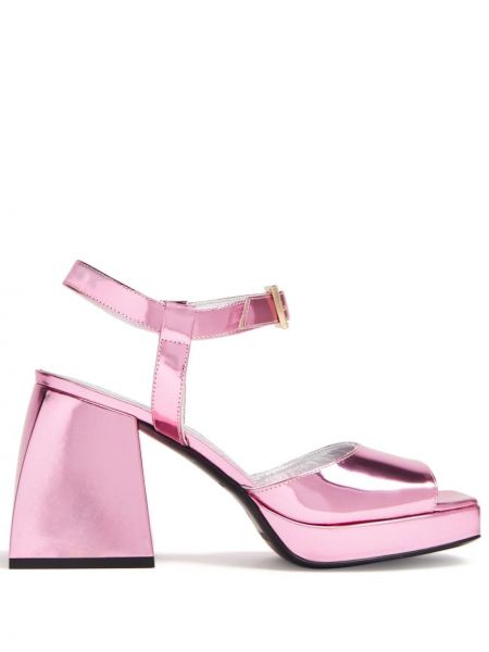 Kožne sandale Nodaleto ružičasta