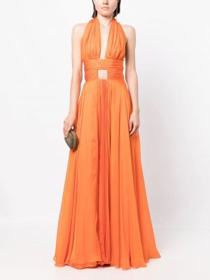 Oranžové koktejlové šaty Isabel Sanchis
