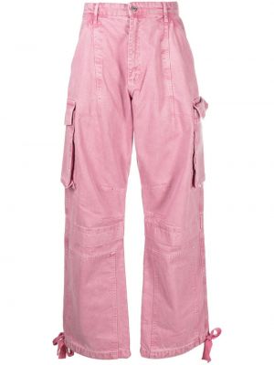 Pamut farmerek Moschino Jeans rózsaszín