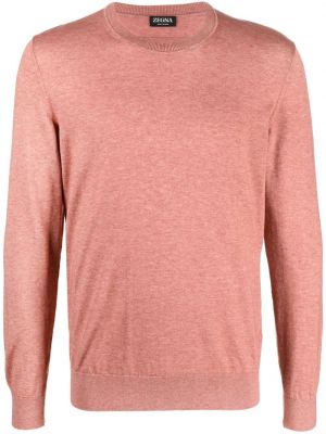 Sweatshirt mit rundhalsausschnitt Zegna pink