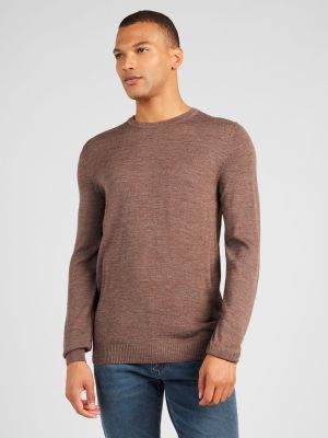 Pikčasti pulover Bruun & Stengade rjava