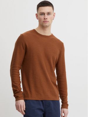 Džemper slim fit Blend smeđa