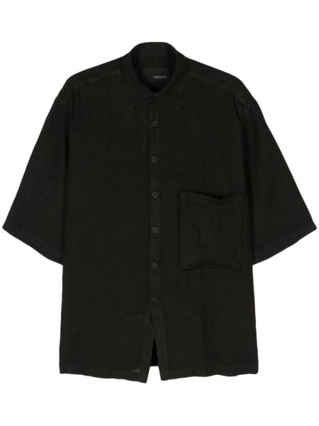 Λινό πουκάμισο Costumein μαύρο