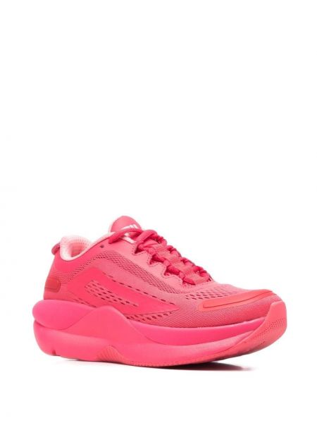 Sneakersy sznurowane koronkowe Fila różowe