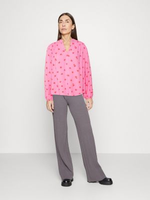 Рубашка с длинным рукавом Marks & Spencer розовая