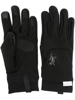 Rękawiczki z nadrukiem Arcteryx czarne