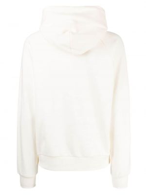 Kokvilnas kapučdžemperis ar apdruku Chocoolate balts