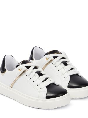 Læder sneakers for drenge Balmain Kids hvid