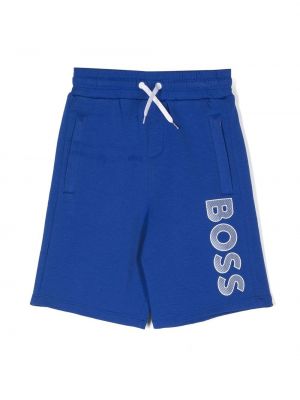 Pantaloncini sportivi con stampa Boss Kidswear blu