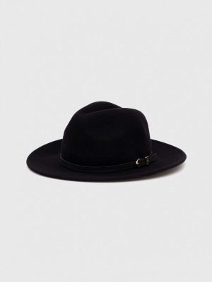 Vlněný klobouk Tommy Hilfiger černý