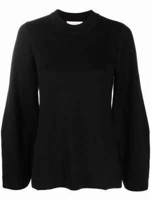 Пуловер с кръгло деколте Studio Nicholson черно